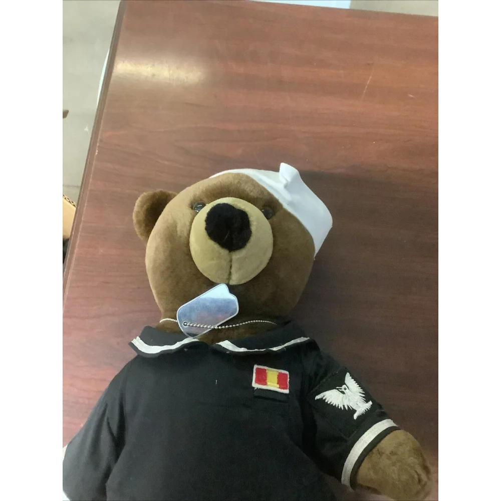 Patriot Bear Vintage 1995 Plush Stuffed Teddy Bear Navy/Sailor Uniform 19